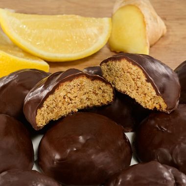 Lebkuchen-Konfekt Ingwer-Zitrone