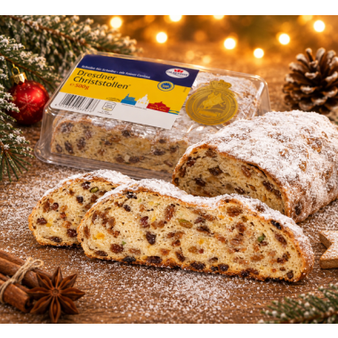 Dresdener Christstollen in Scheiben