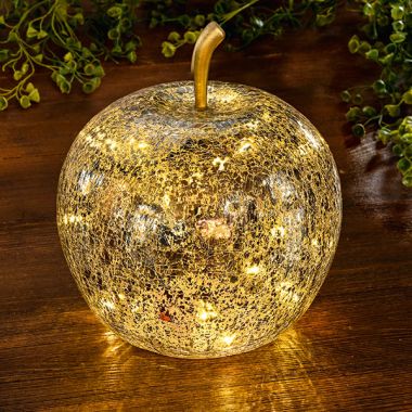 Glas-Apfel LED-beleuchtet