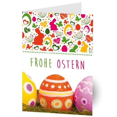 Grußkarte "Frohe Ostern" 